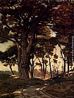 Wooded Landscape With A Cart Path by Henri-Joseph Harpignies